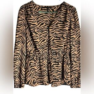 Banana Republic Button-Front Peplum Blouse